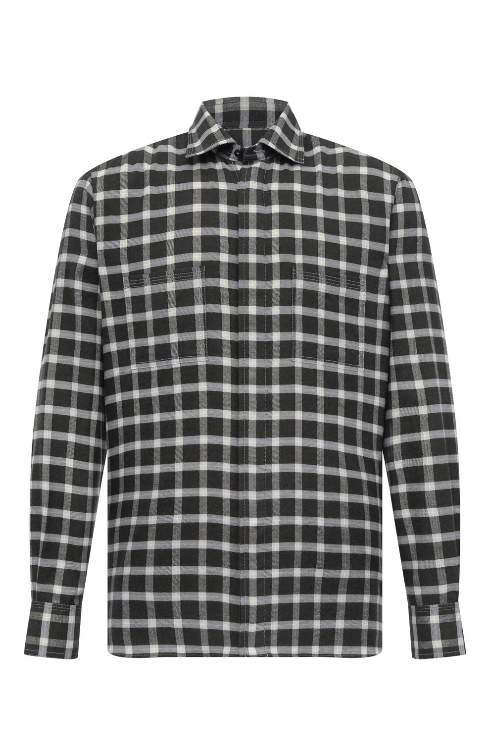 Хлопковая рубашка ZILLI, арт. SP0D01M010013168Q, фото 1