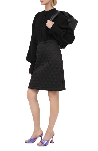 Кожаные мюли lupita AMINA MUADDI, арт. LUPITASLIPPERCL/NAPPA LAMINATA/FAIRY BLUE, фото 2