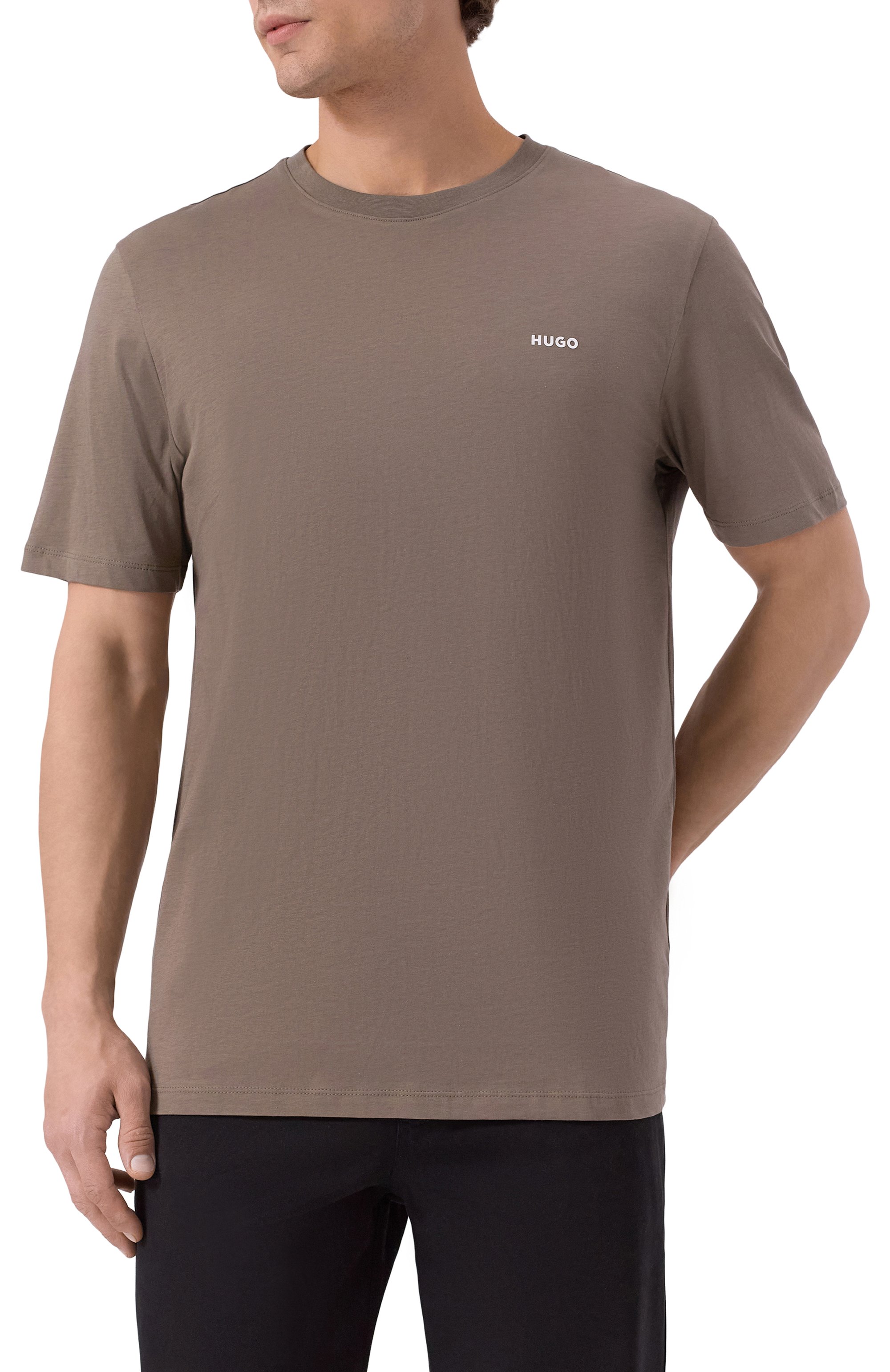 Хлопковая футболка HUGO, арт. 50466158, фото 3