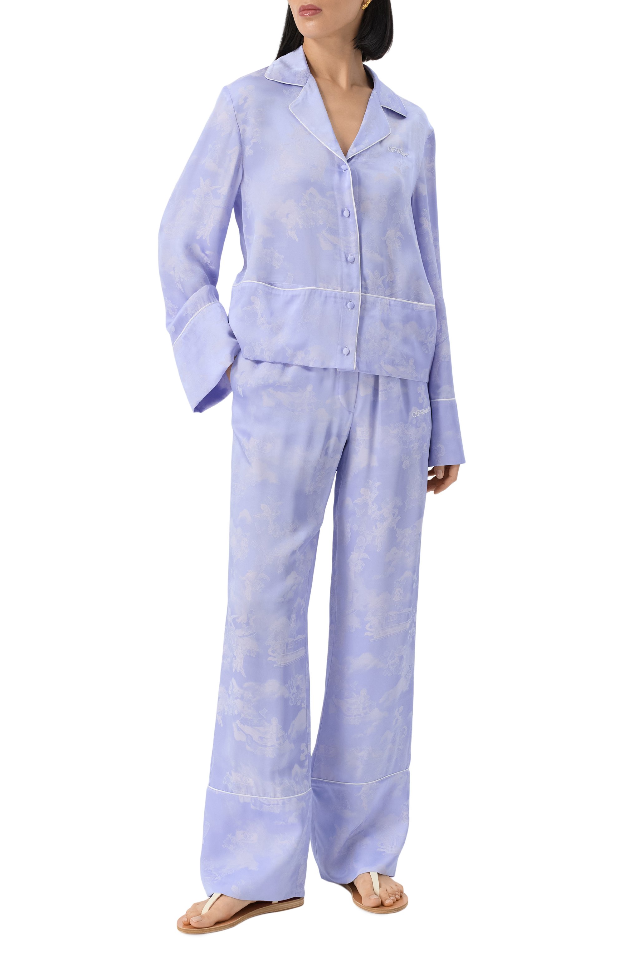 Атласная рубашка OFF-WHITE, арт. 0WGE028S25FAB0024201, фото 2