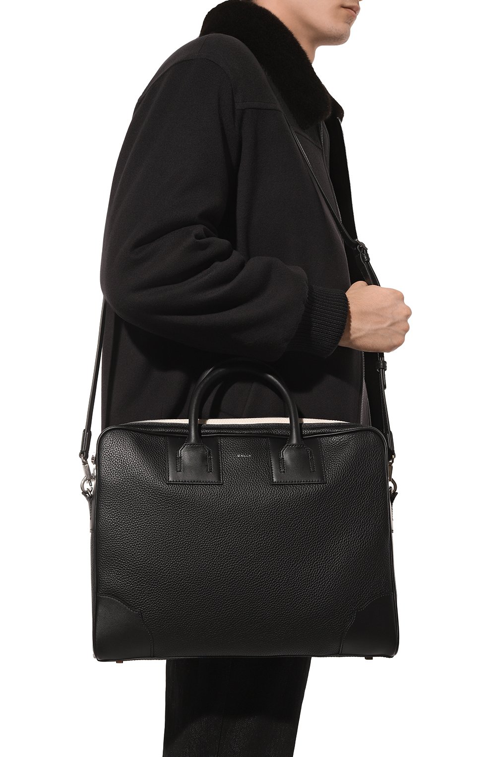 Кожаная сумка для ноутбука BALLY, арт. MAB00X/VT397, фото 2