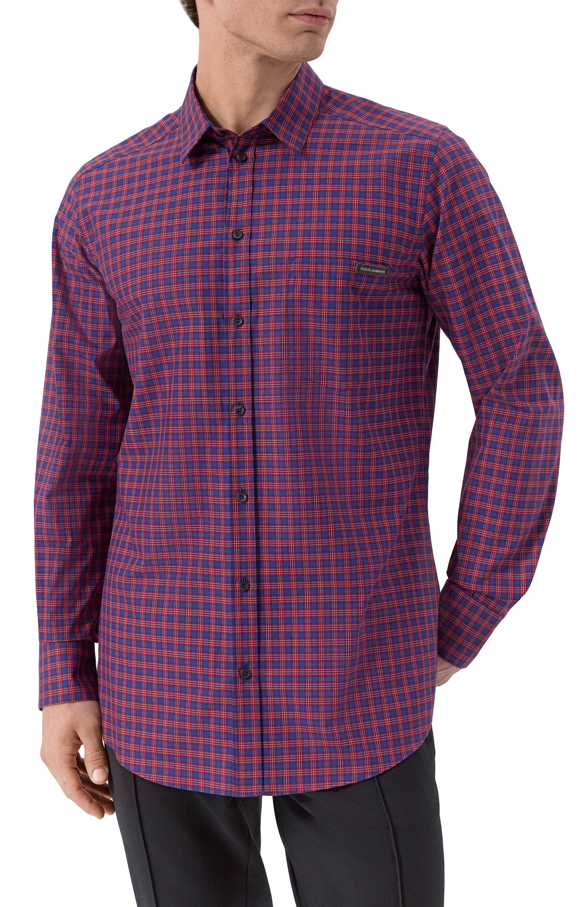 Хлопковая рубашка DOLCE & GABBANA, арт. G5JZ9T/GJ284, фото 3