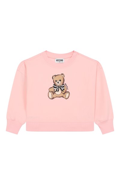 Хлопковый свитшот MOSCHINO, арт. HDF06G/LDA16/4-8