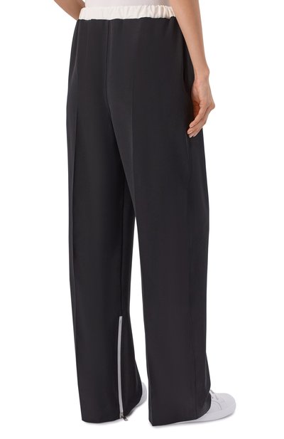 Шелковые брюки KITON черного цвета по цене 199500 руб., арт. D61105K0942H, фото 4 Шелковые брюки KITON, арт. D61105K0942H, фото 4