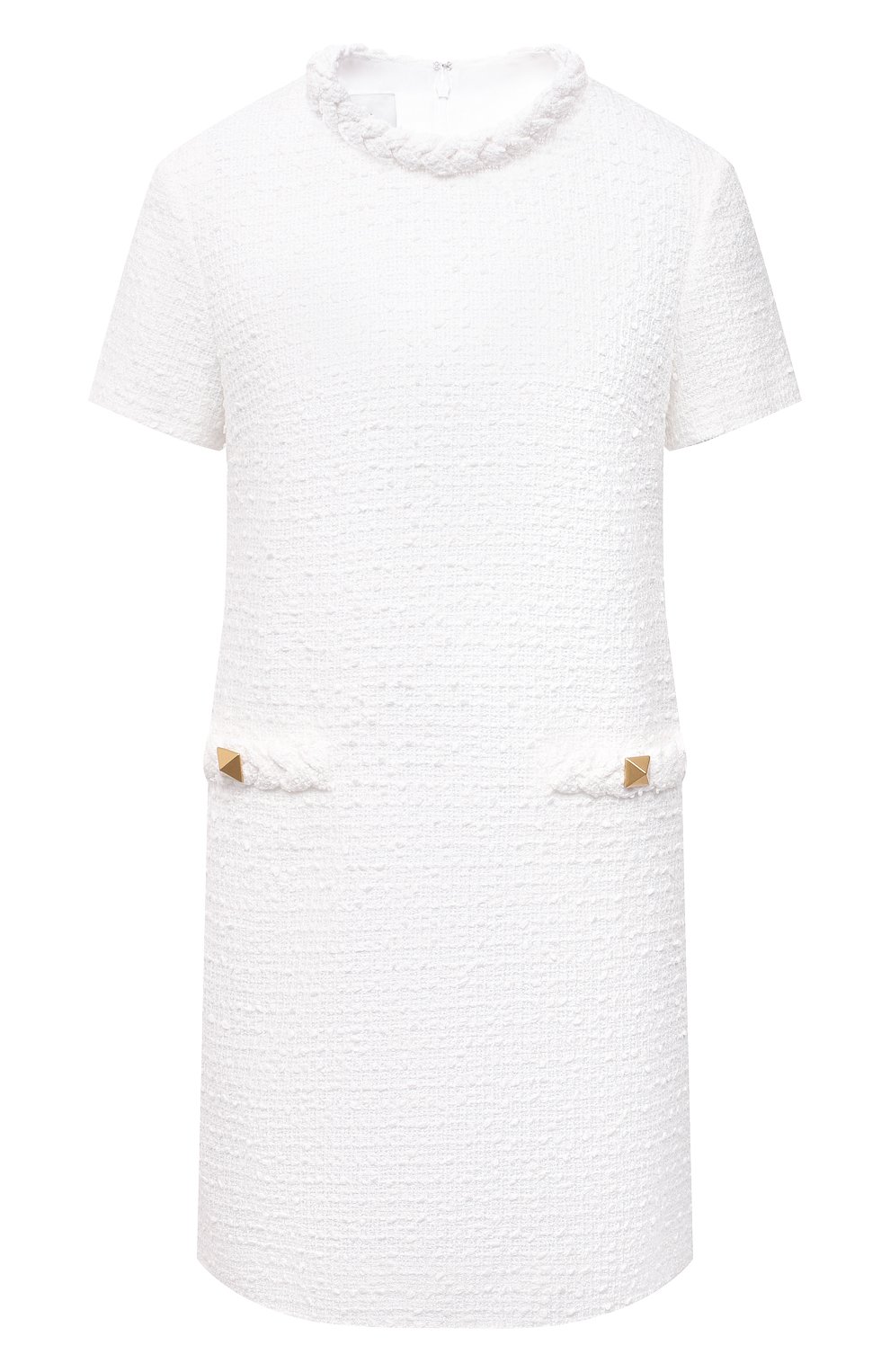 Хлопковое платье VALENTINO белого цвета по цене 239500 руб., арт. WB3VAWC16JJ, фото 1 Хлопковое платье VALENTINO, арт. WB3VAWC16JJ, фото 1