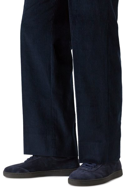 Замшевые кеды CORNELIANI темно-синего цвета по цене 52200 руб., арт. 26TM59-2620932, фото 3 Замшевые кеды CORNELIANI, арт. 26TM59-2620932, фото 3
