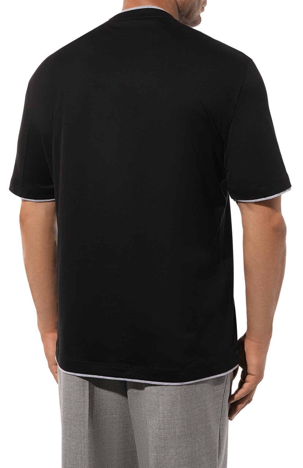 Хлопковая футболка BRUNELLO CUCINELLI, арт. M0B137427W, фото 4