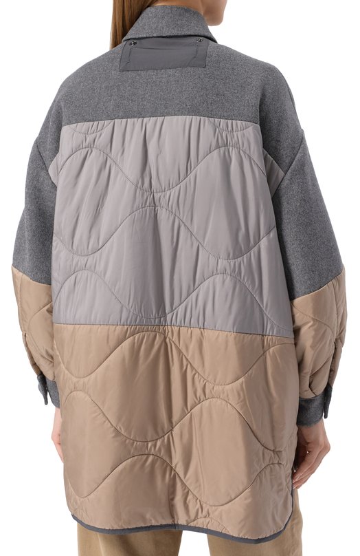 Шерстяная куртка Weekend Max Mara 0SS0LA Серый  0SS0LA Фото 8