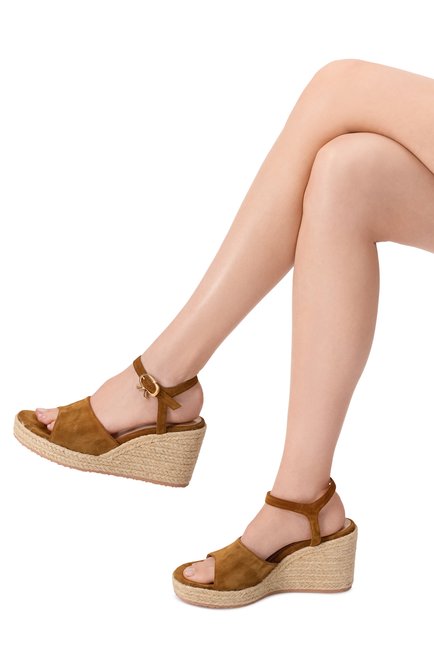 Женские замшевые босоножки GIANVITO ROSSI, арт. G32658.60RIC.VLJTENT