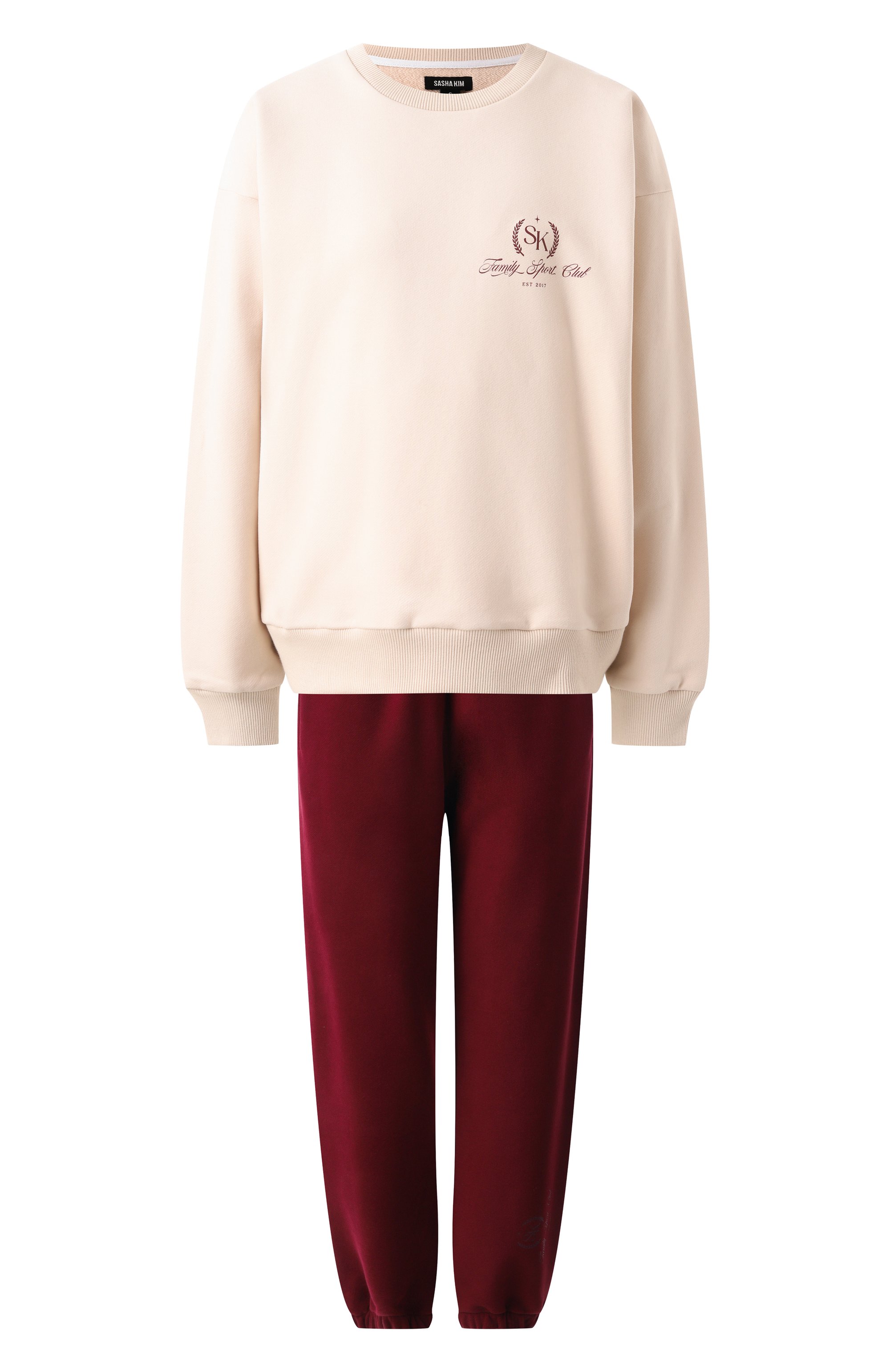 Хлопковый костюм SASHA KIM разноцветного цвета по цене 42900 руб., арт. УТ-00001719, фото 1 Хлопковый костюм SASHA KIM, арт. УТ-00001719, фото 1