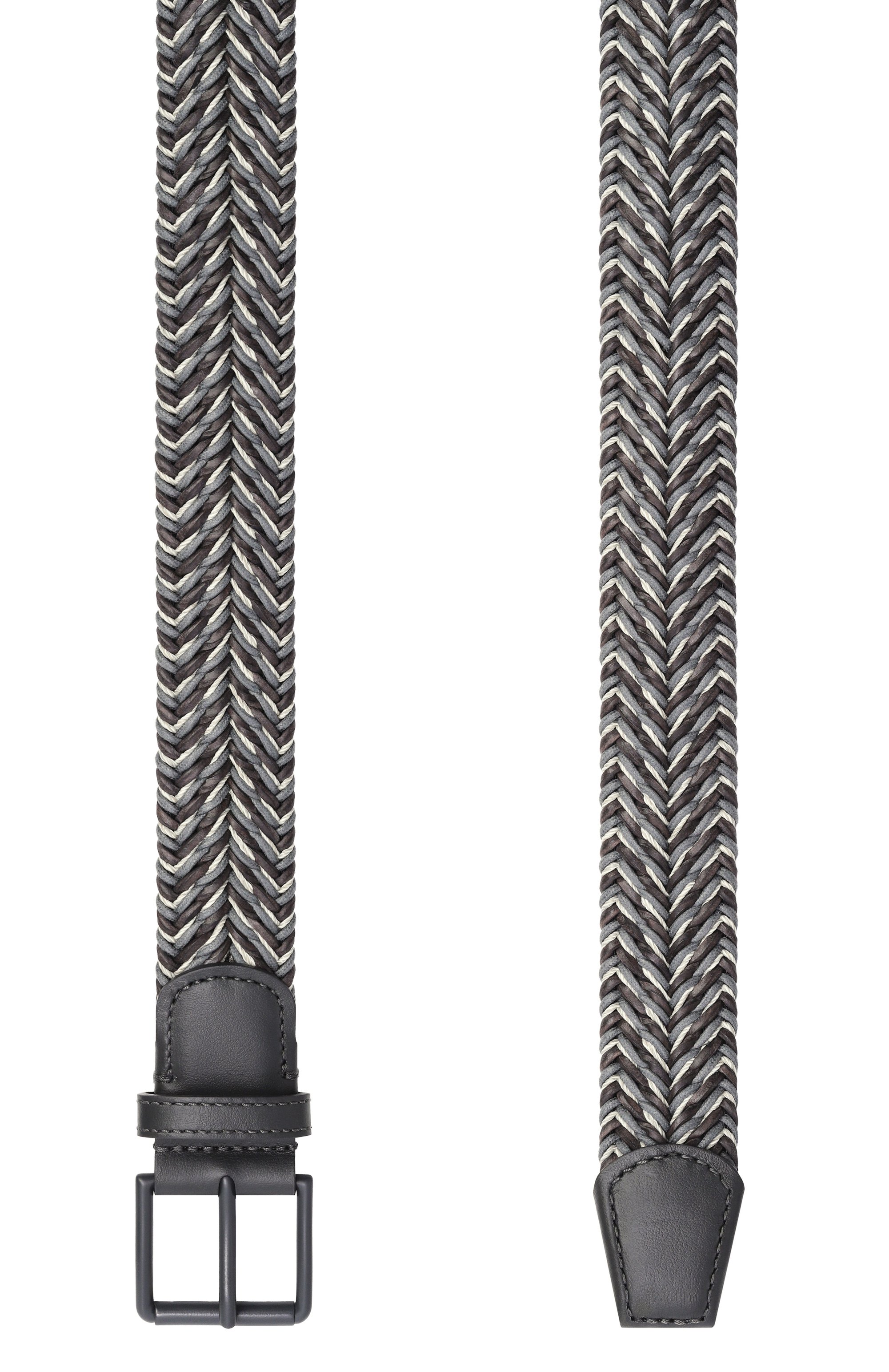Кожаный ремень GIORGIO ARMANI серого цвета по цене 113500 руб., арт. GM003571/AF25980, фото 3 Кожаный ремень GIORGIO ARMANI, арт. GM003571/AF25980, фото 3