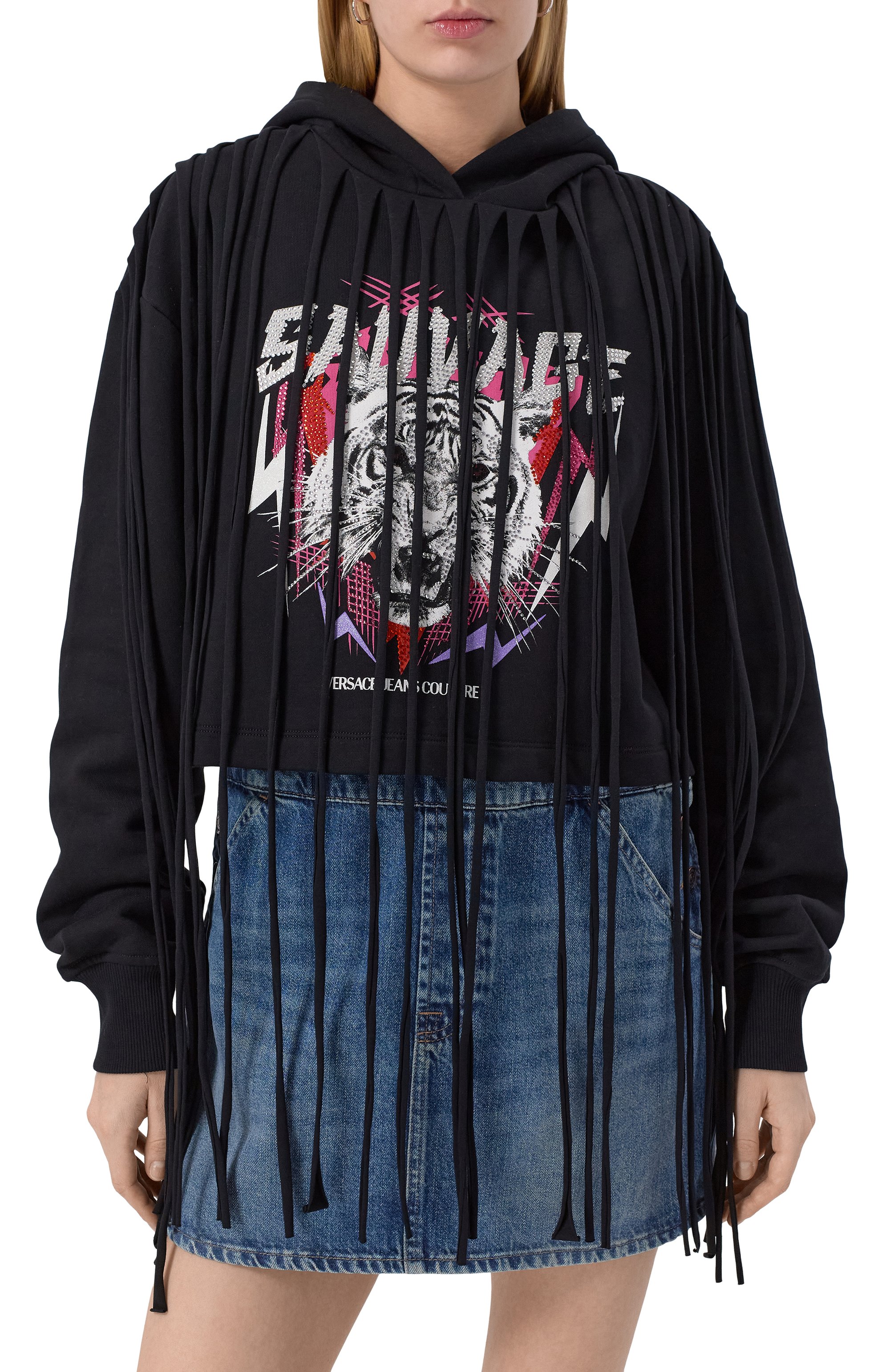 Хлопковое худи VERSACE JEANS COUTURE, арт. 78HAIE01/CF00E, фото 3