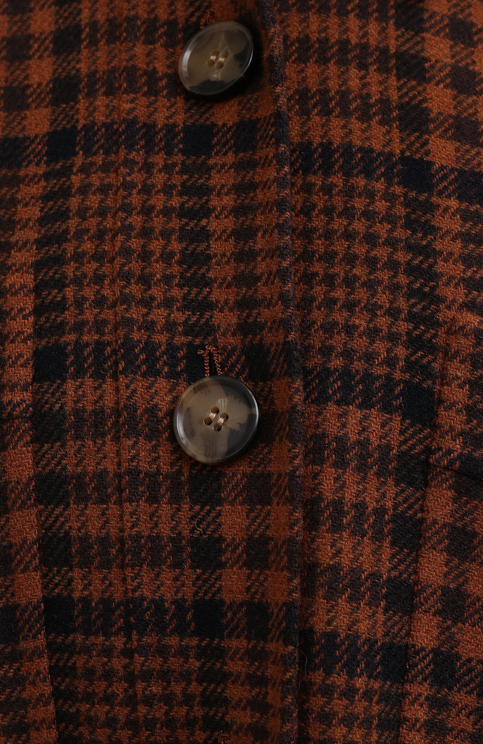 Шерстяная рубашка NANUSHKA, арт. MARTIN_NAVY RUST CHECK_D0UBLE W00L, фото 5