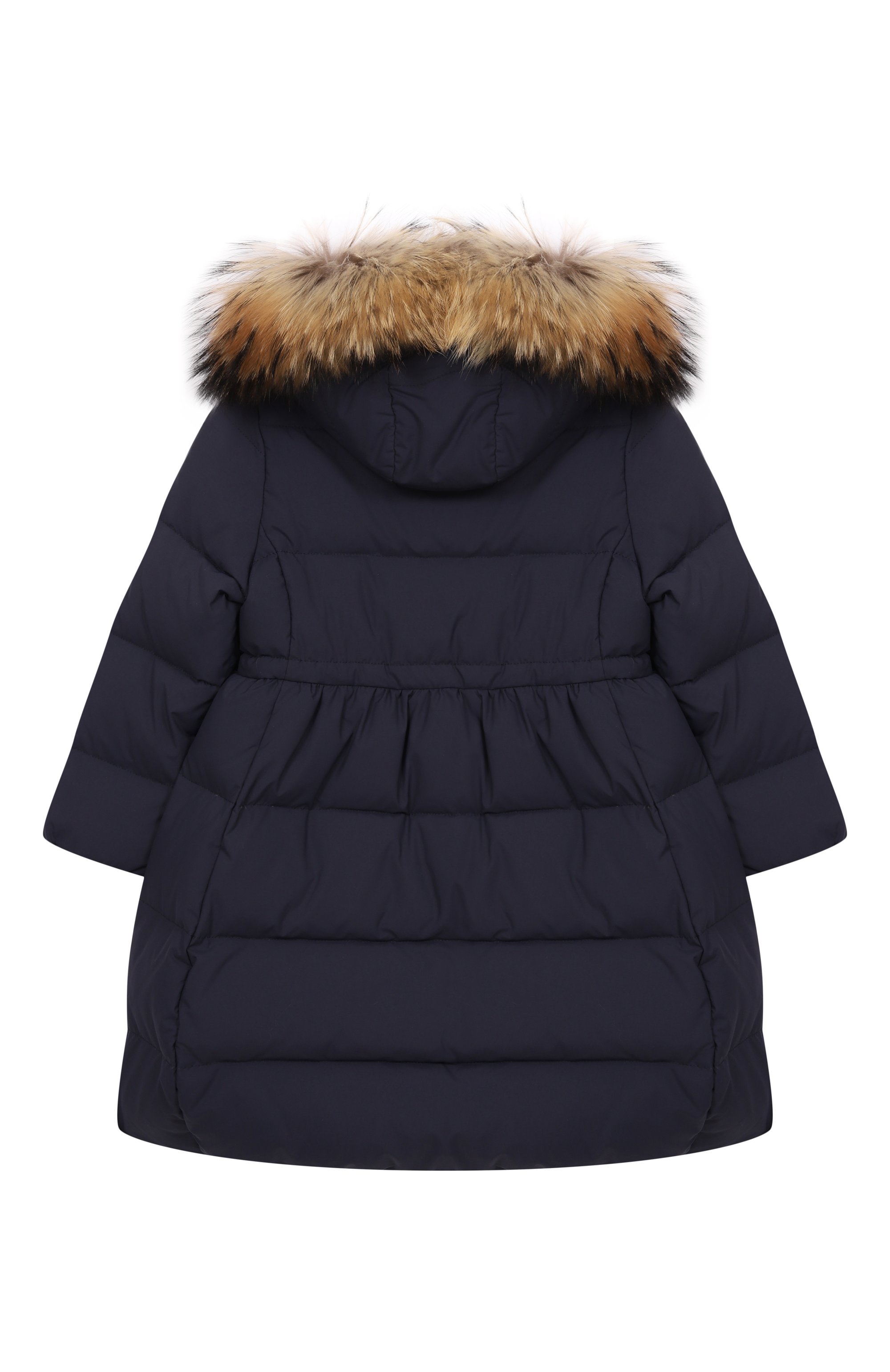 Пуховое пальто с отделкой из енота IL GUFO, арт. A25GGP0005N0108/5-8, фото 2