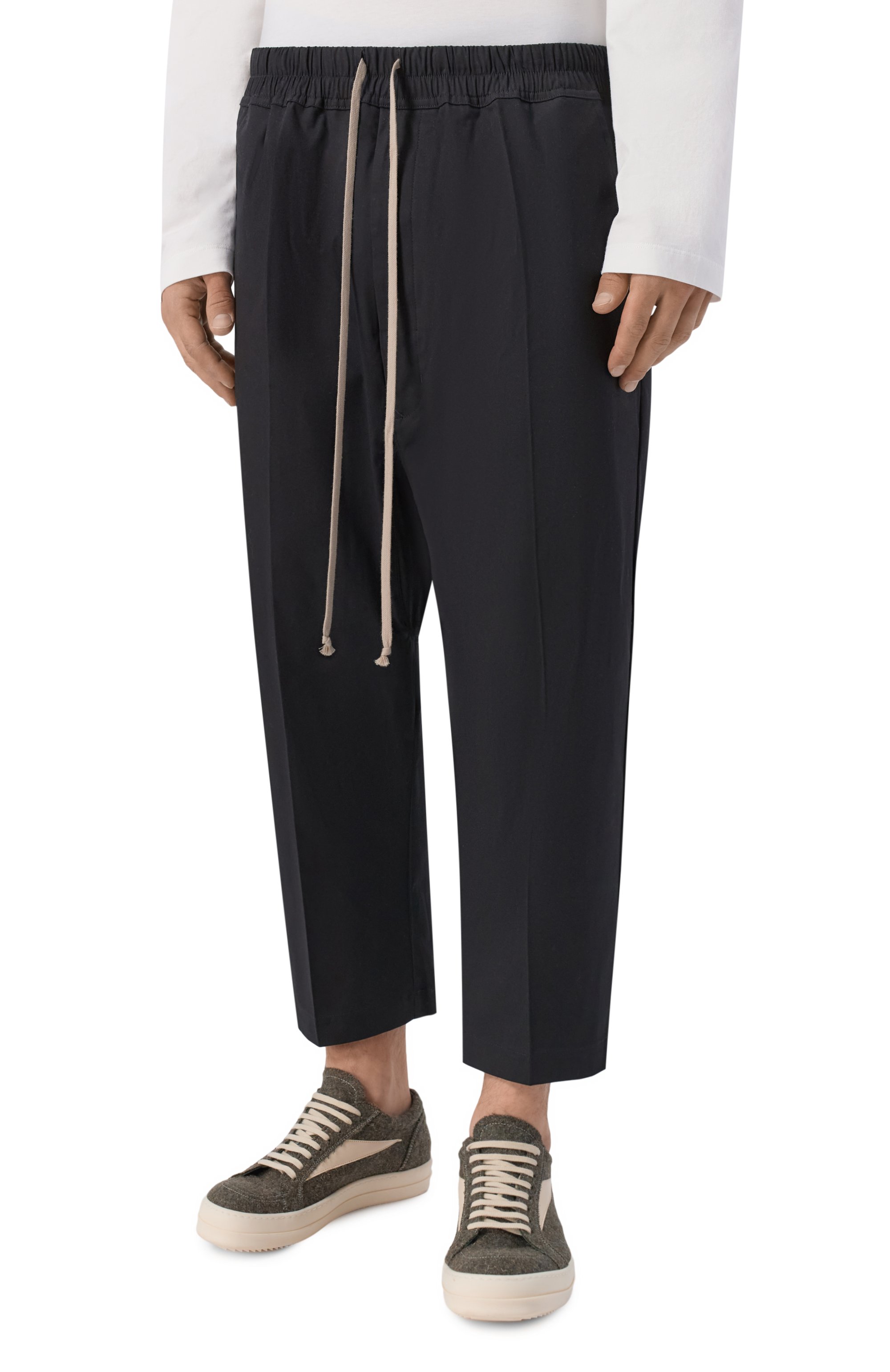 Хлопковые брюки RICK OWENS, арт. RU02F4381/TE, фото 3