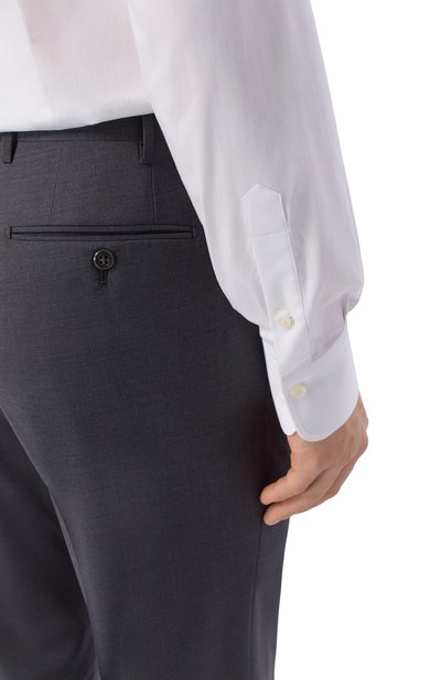 Хлопковая сорочка ALESSANDRO GHERARDI белого цвета по цене 41050 руб., арт. BP1-3G-7T/M009, фото 5 Хлопковая сорочка ALESSANDRO GHERARDI, арт. BP1-3G-7T/M009, фото 5