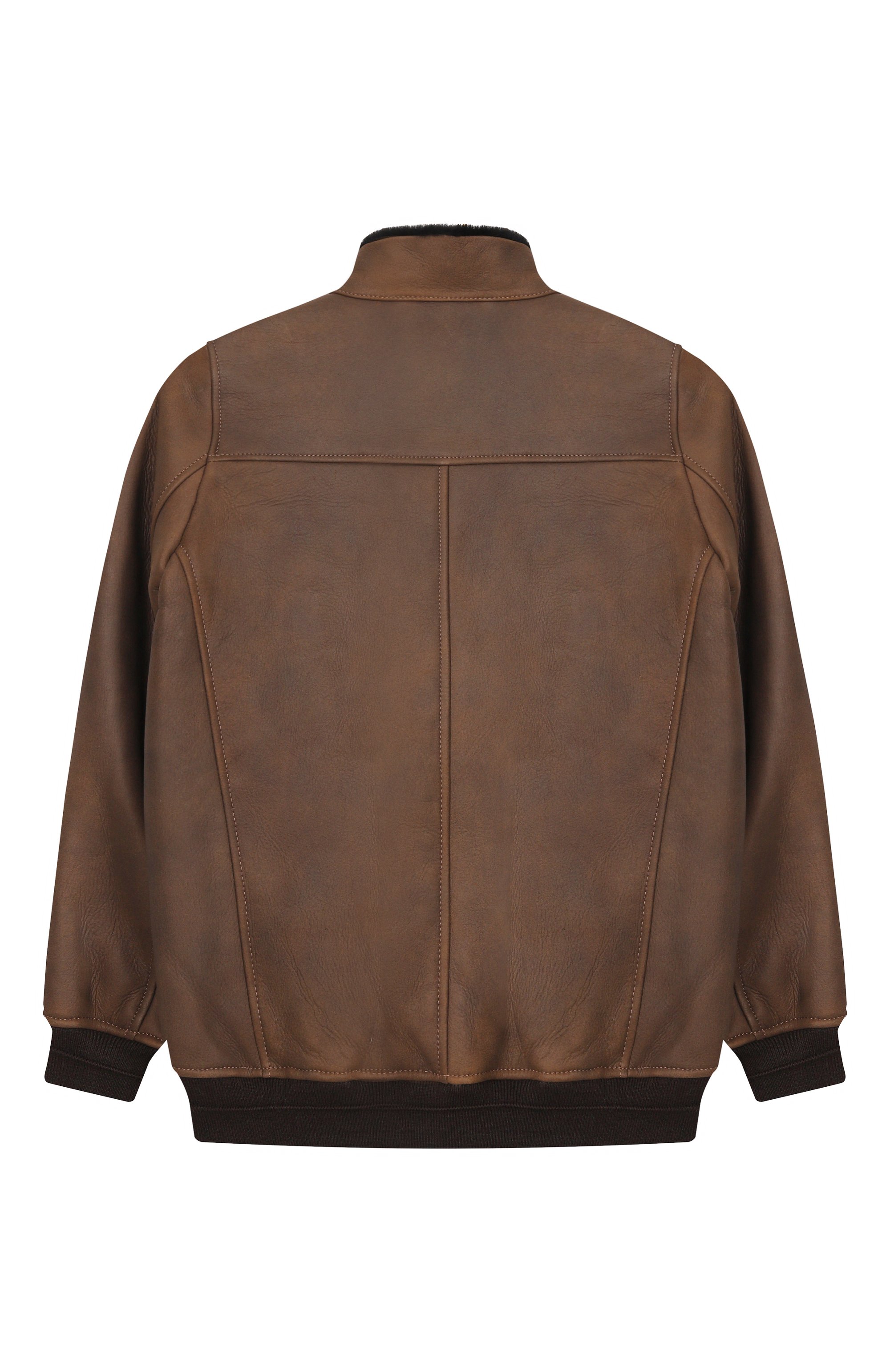 Бомбер из овчины MANZONI24, арт. 25UB821-S34X, фото 2