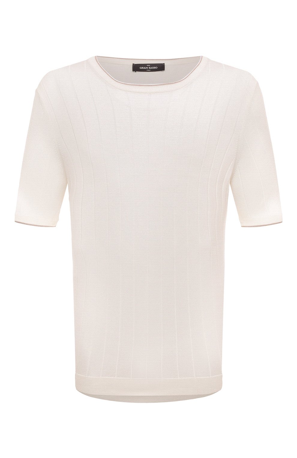 Шелковый джемпер GRAN SASSO кремового цвета по цене 28050 руб., арт. 43116/23510, фото 1 Шелковый джемпер GRAN SASSO, арт. 43116/23510, фото 1