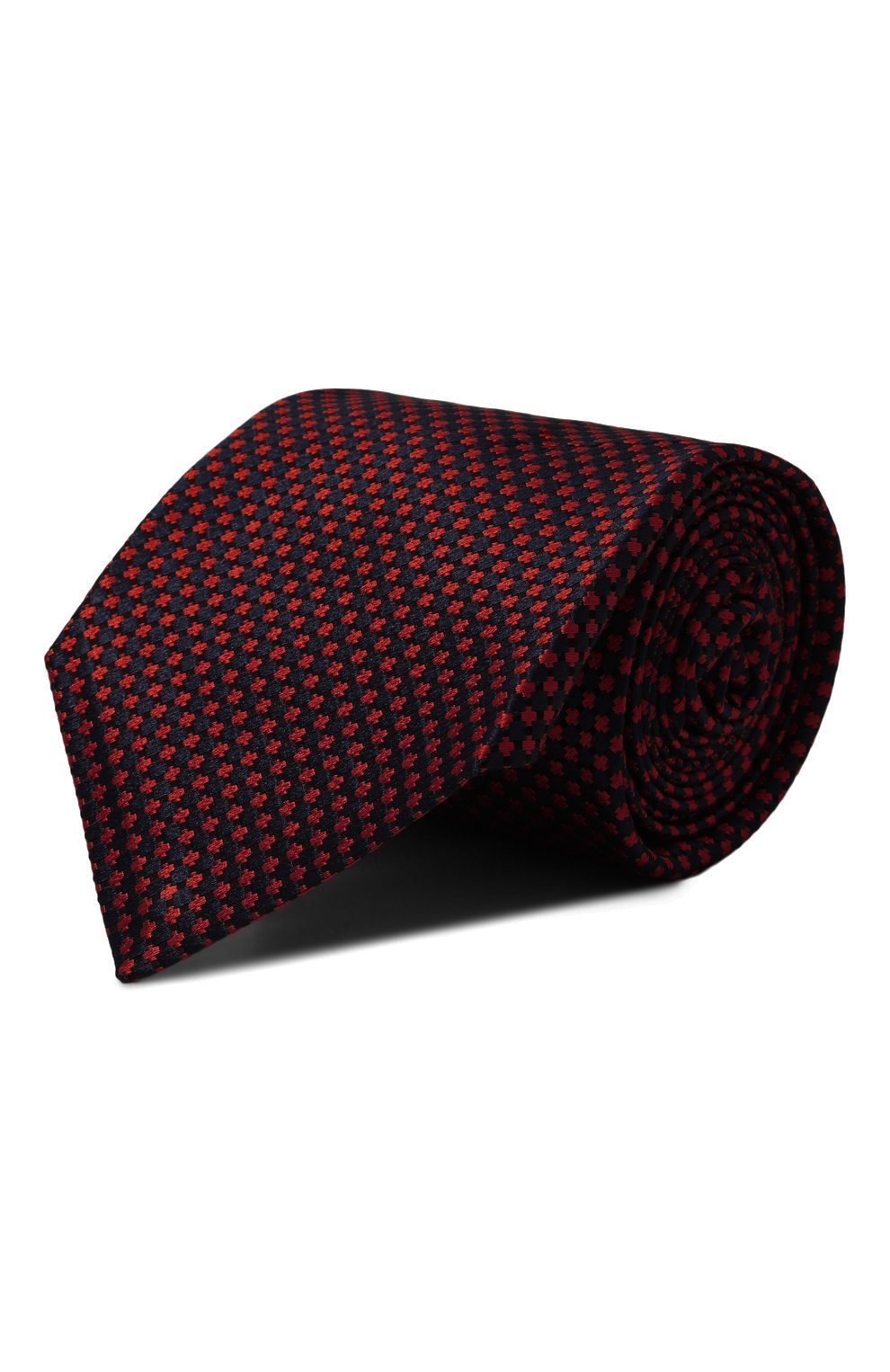 Шелковый галстук KITON красного цвета по цене 29950 руб., арт. UCRVKLC01L6606, фото 1 Шелковый галстук KITON, арт. UCRVKLC01L6606, фото 1