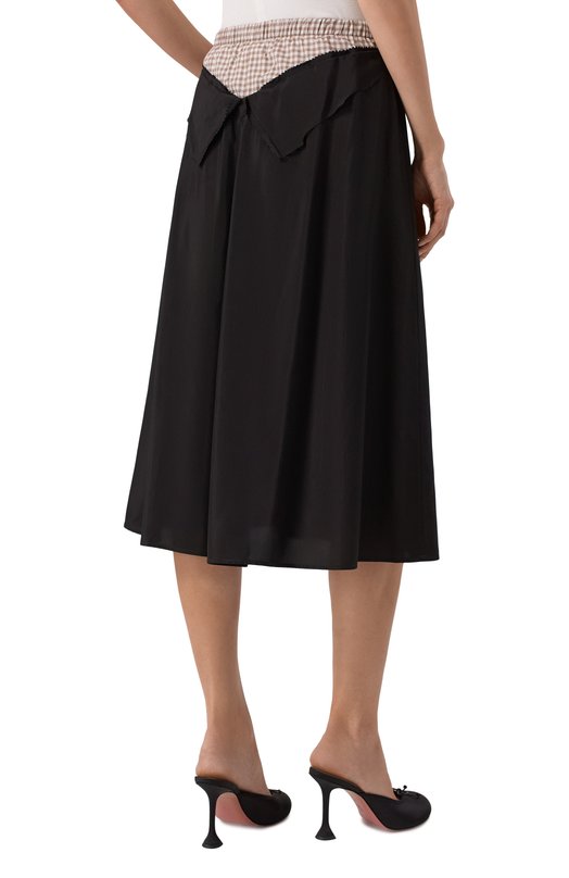 Юбка из вискозы  Maison Margiela S51ME0034/S76632 Чёрный  S51ME0034/S76632 Фото 4