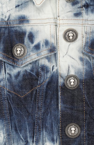 Джинсовая куртка с декоративными потертостями BALMAIN, арт. S8E/2029/T251T, фото 3