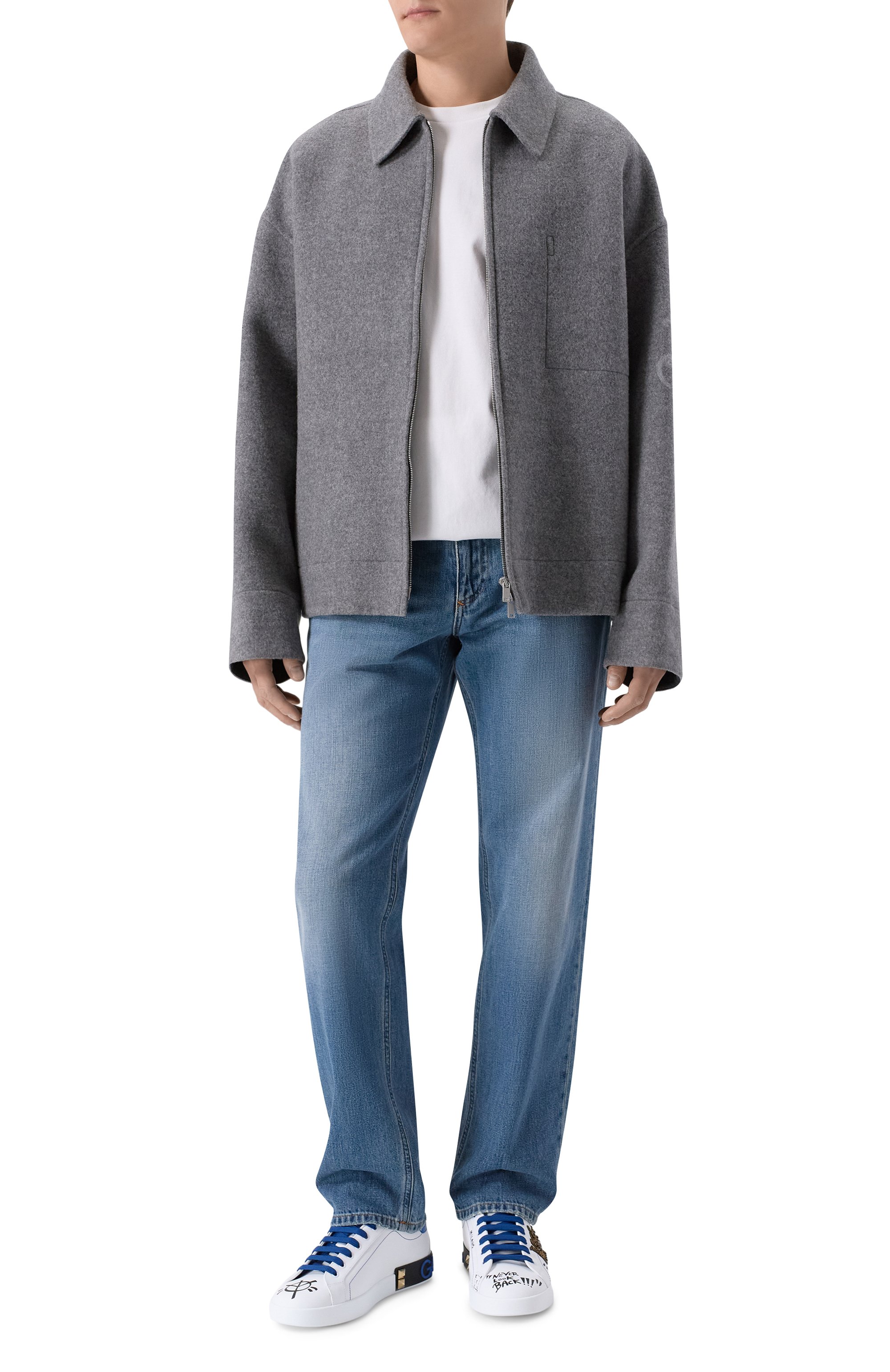 Кожаные кеды portofino DOLCE & GABBANA, арт. CS1759/A0219, фото 2