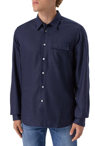 Шерстяная рубашка KITON, арт. UMCBUBAK0167G01, фото 3