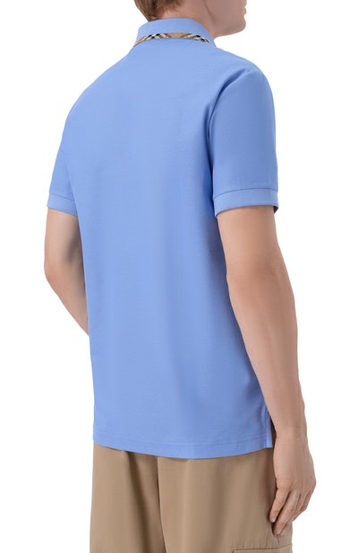 Хлопковое поло BURBERRY, арт. 8126956, фото 4