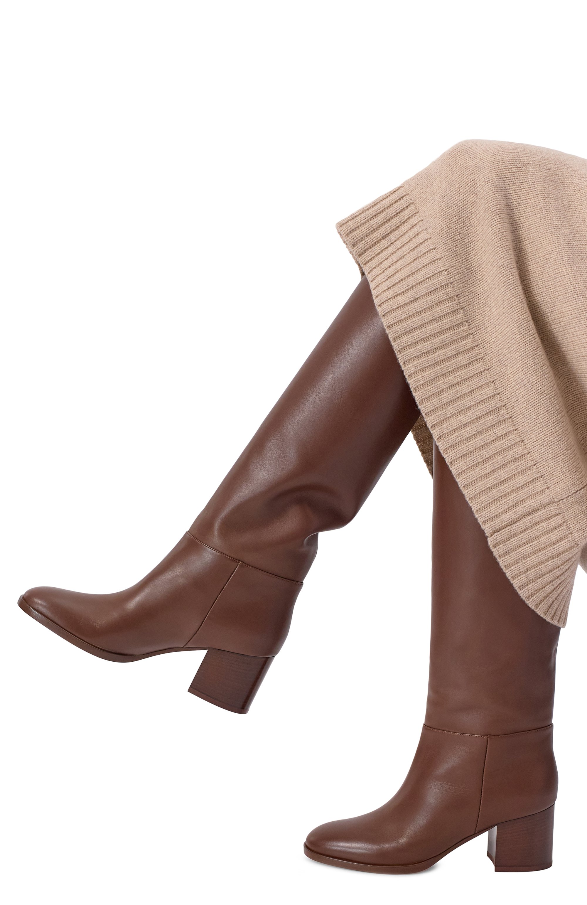 Кожаные сапоги santiago 60 GIANVITO ROSSI, арт. G80304.60CU0.VGIBR0W, фото 2