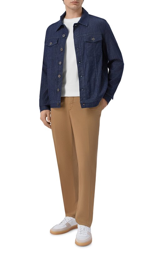 Хлопковые брюки Boglioli 80882Q/SB5751 Коричневый  80882Q/SB5751 Фото 2