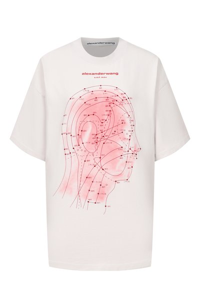 Женская хлопковая футболка ALEXANDER WANG, арт. UCC2261886