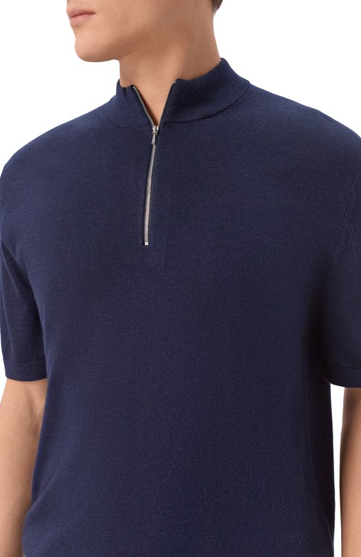 Джемпер из шерсти и шелка 12 STOREEZ 135794 Синий  135794 Фото 5