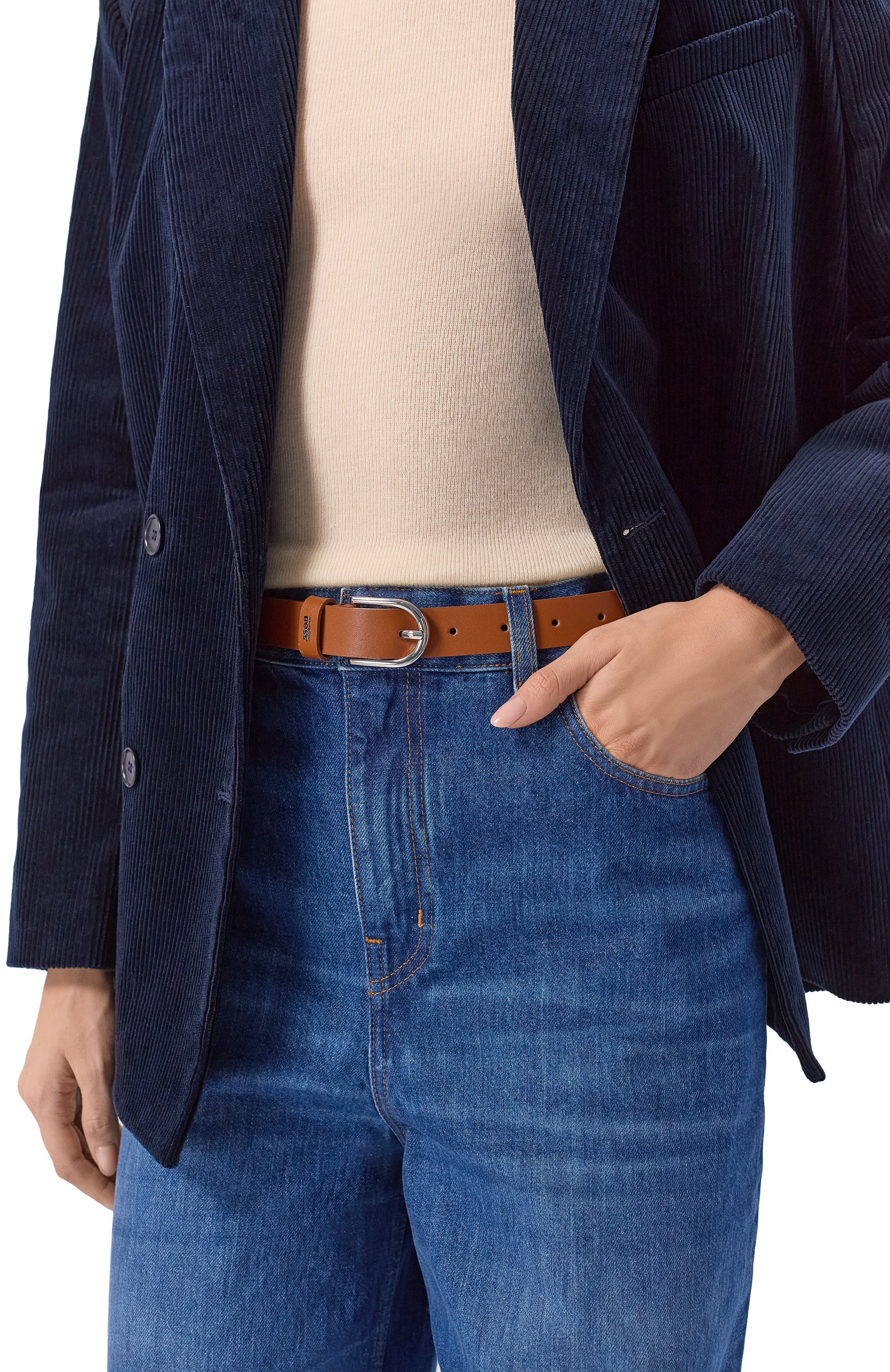 Кожаный ремень BOSS, арт. 50553383, фото 2