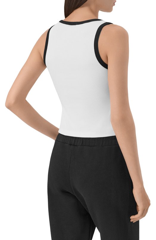 Хлопковая майка Comme des Fuckdown CFABW01598 Белый  CFABW01598 Фото 4