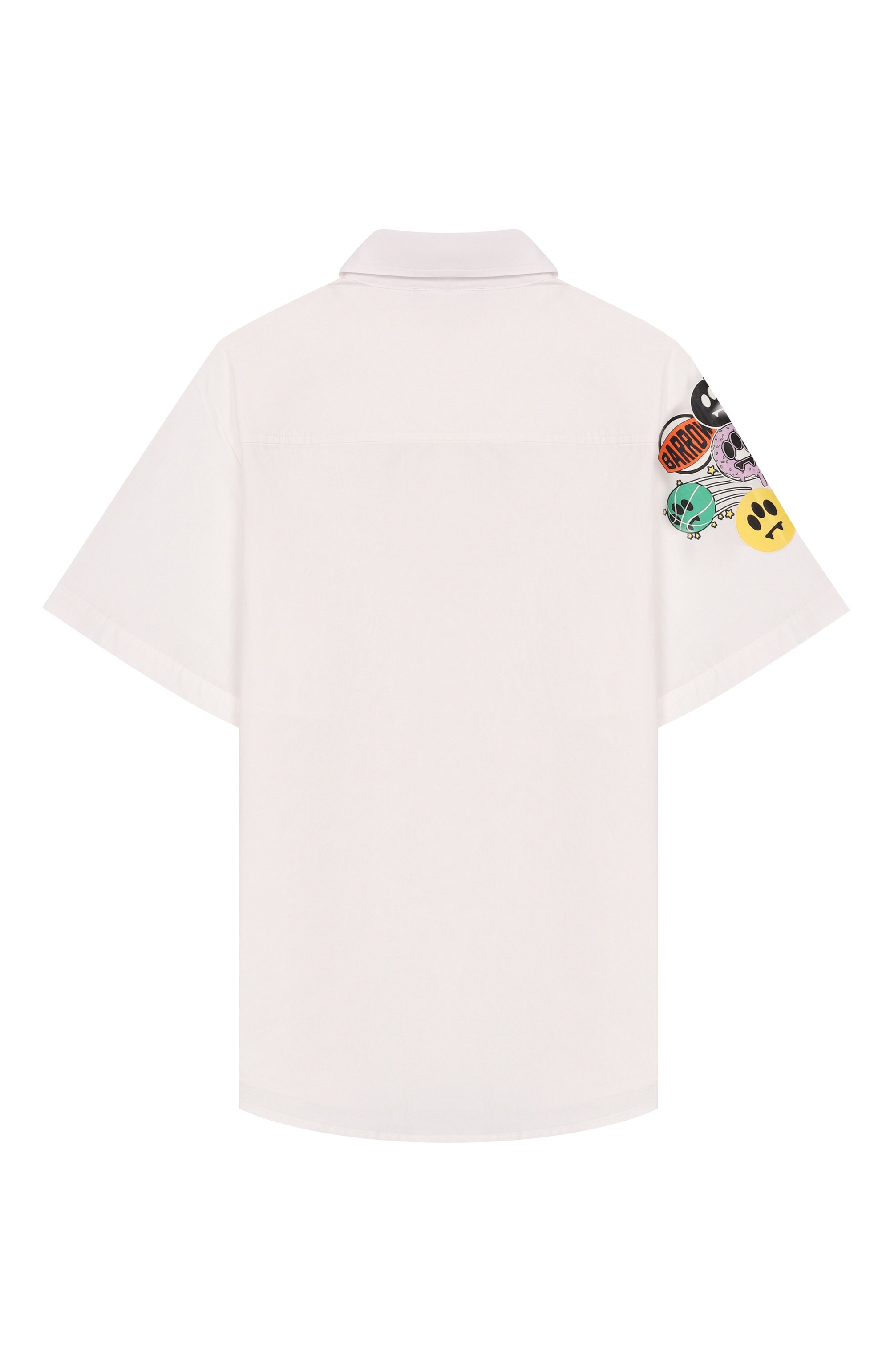 Хлопковая рубашка BARROW молочного цвета по цене 13850 руб., арт. S6BKJUSI049, фото 2 Хлопковая рубашка BARROW, арт. S6BKJUSI049, фото 2