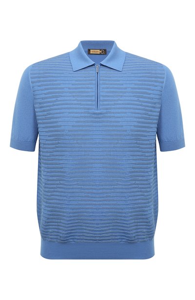 Мужская поло из шелка и хлопка ZILLI, арт. MBZ-PZ082-0PTI1/MC01