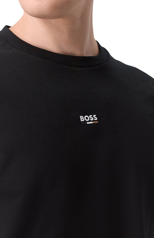 Хлопковый свитшот BOSS 50554836 Чёрный  50554836 Фото 5