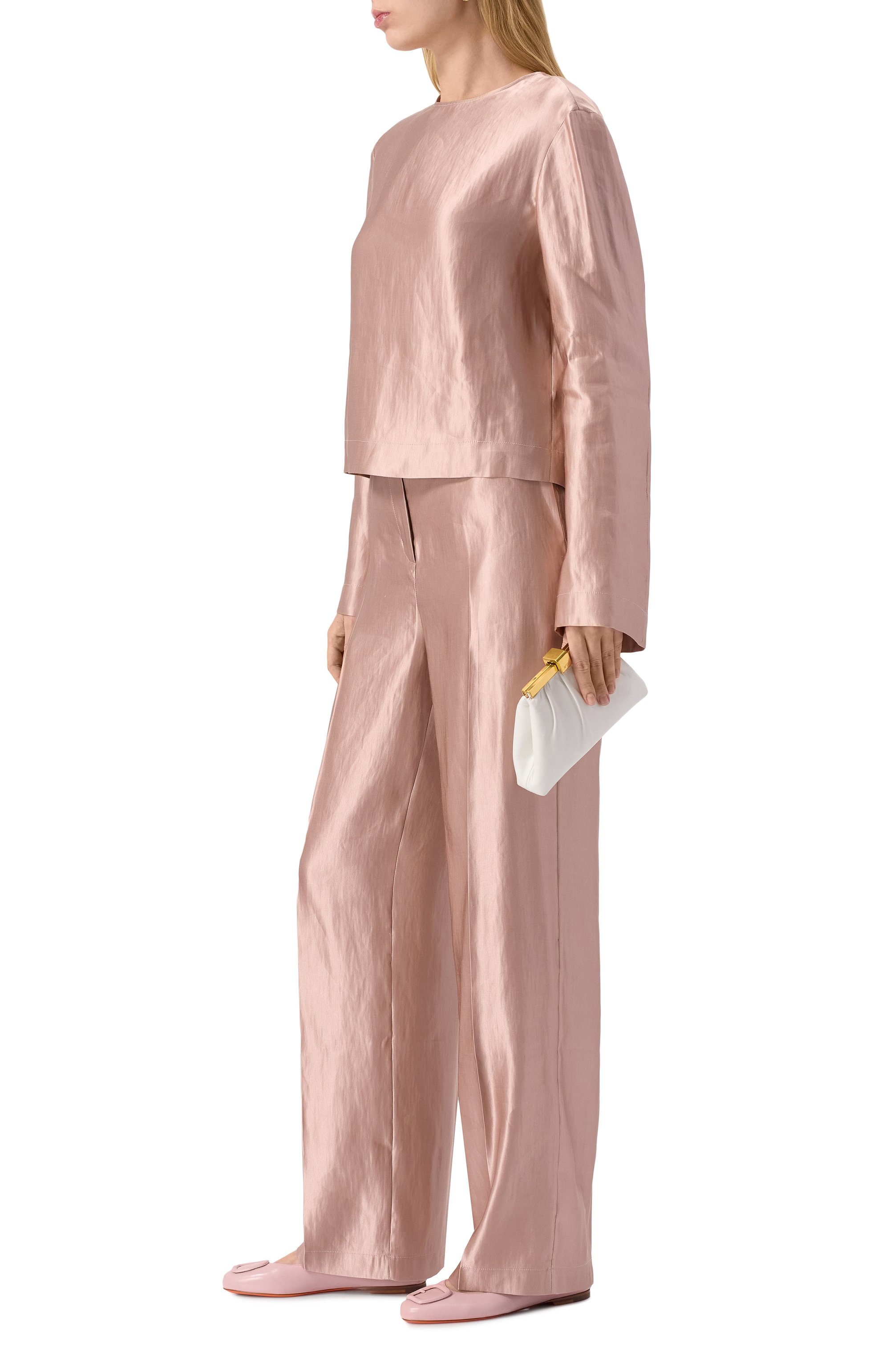 Кожаные балетки SANTONI, арт. WAAG71490KA1NKED, фото 2