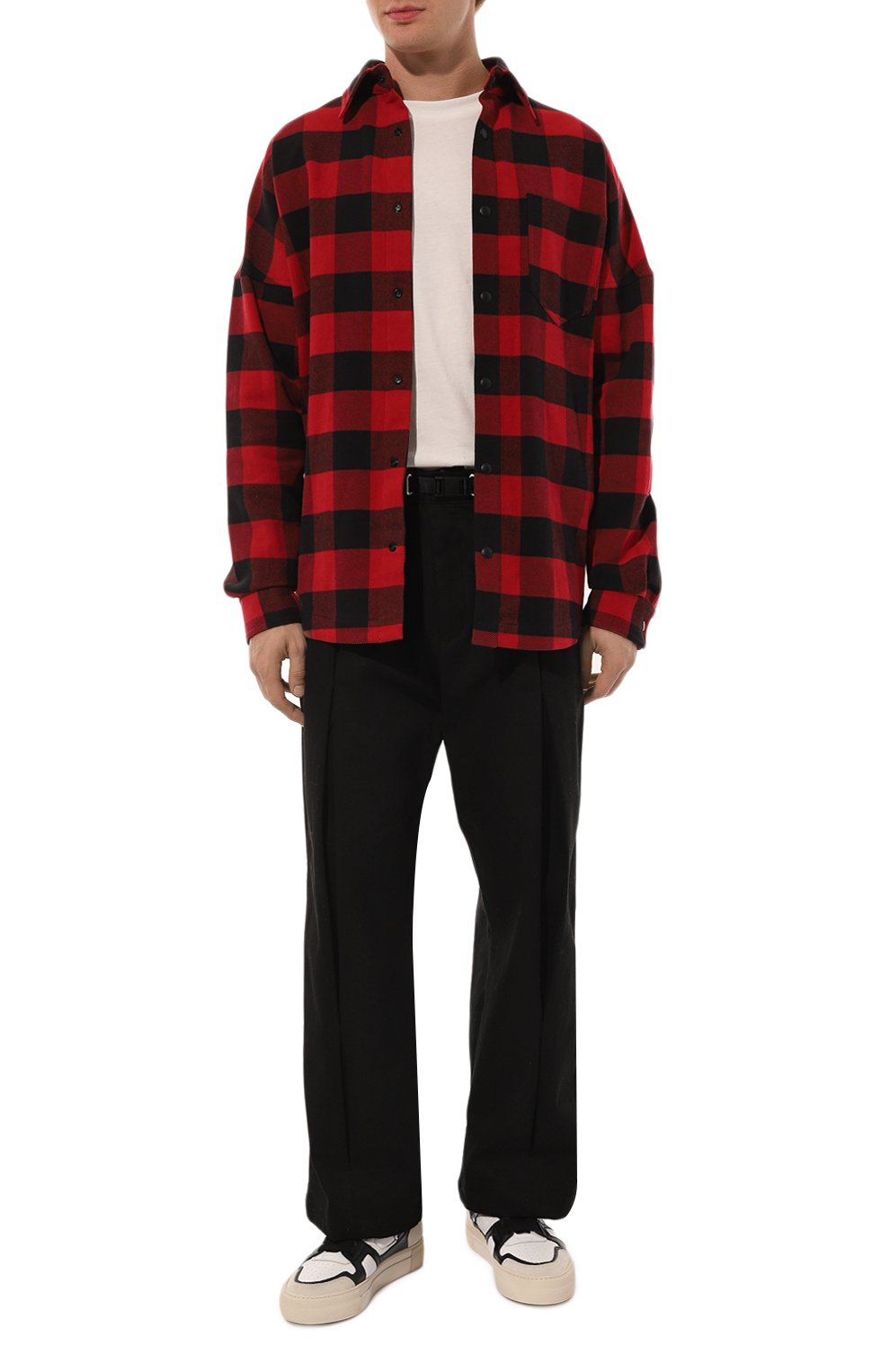 Хлопковая рубашка PALM ANGELS, арт. PMES002C99FAB001, фото 2