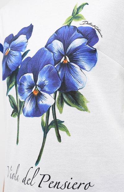 Хлопковая футболка DOLCE & GABBANA, арт. I8AAGW/HI7MD, фото 5