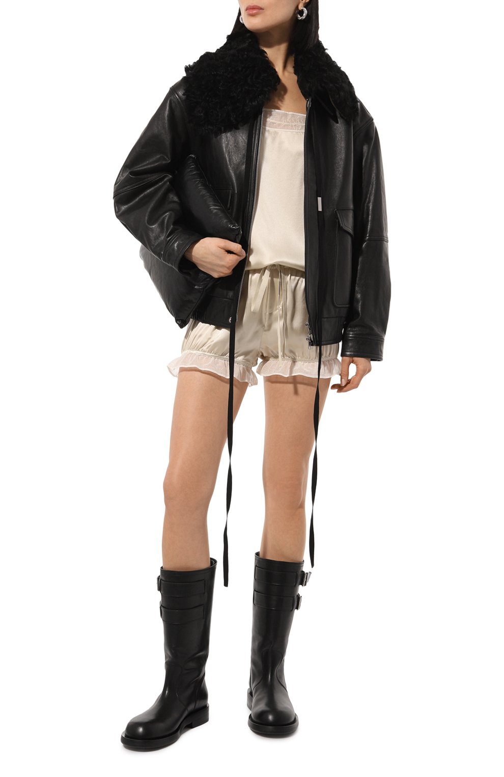 Шелковый топ ANN DEMEULEMEESTER, арт. 2402-W-T016-R-FA134-023, фото 2