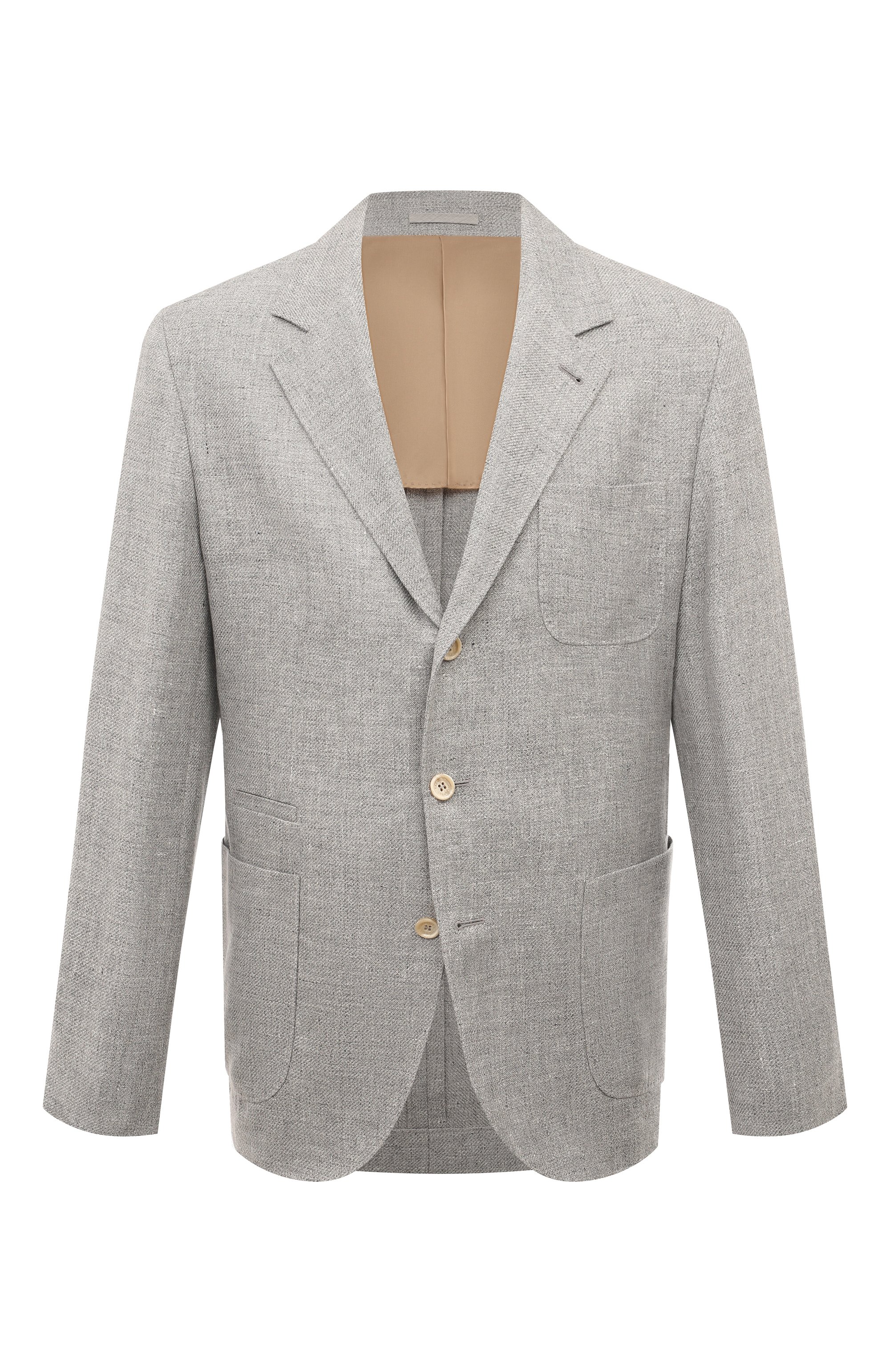 Пиджак изо льна и шерсти BRUNELLO CUCINELLI, арт. MW4827BND, фото 1