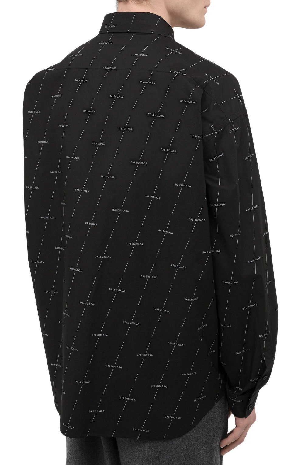 Хлопковая рубашка BALENCIAGA, арт. 642265/TJLF3, фото 4