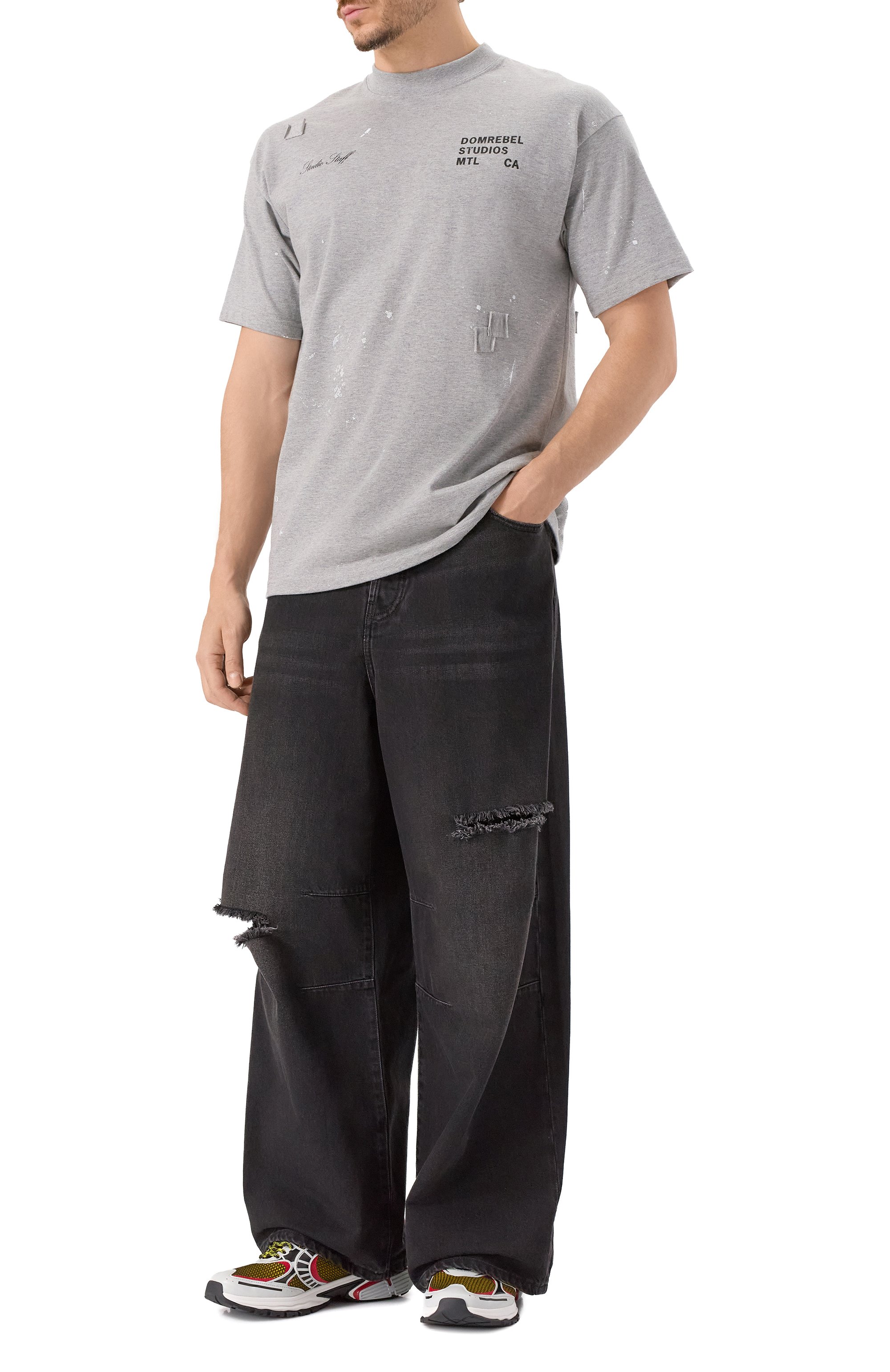 Хлопковая футболка DOMREBEL, арт. M STAFF TSHIRT, фото 2
