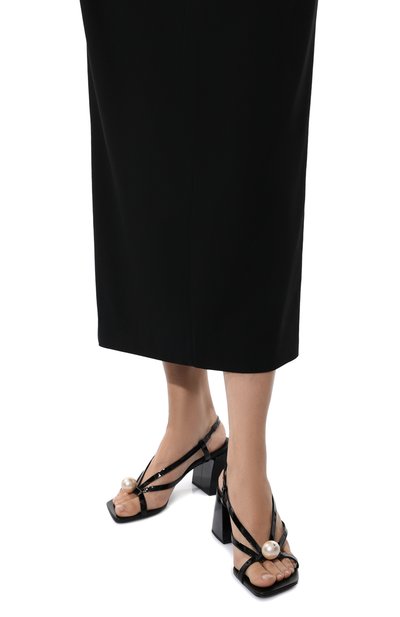 Кожаные босоножки MIU MIU, арт. 5X668D-XV4-F0002-M065, фото 3