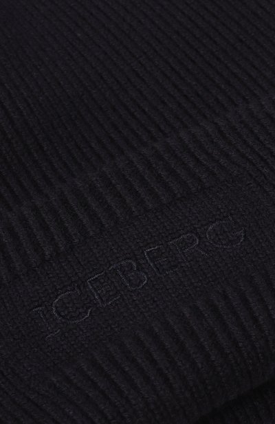 Шерстяная шапка ICEBERG темно-синего цвета по цене 10550 руб., арт. 3040/9005, фото 3 Шерстяная шапка ICEBERG, арт. 3040/9005, фото 3