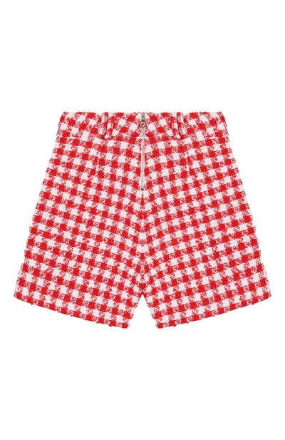 Твидовые шорты BALMAIN красного цвета по цене 61550 руб., арт. BW6A69, фото 2 Твидовые шорты BALMAIN, арт. BW6A69, фото 2