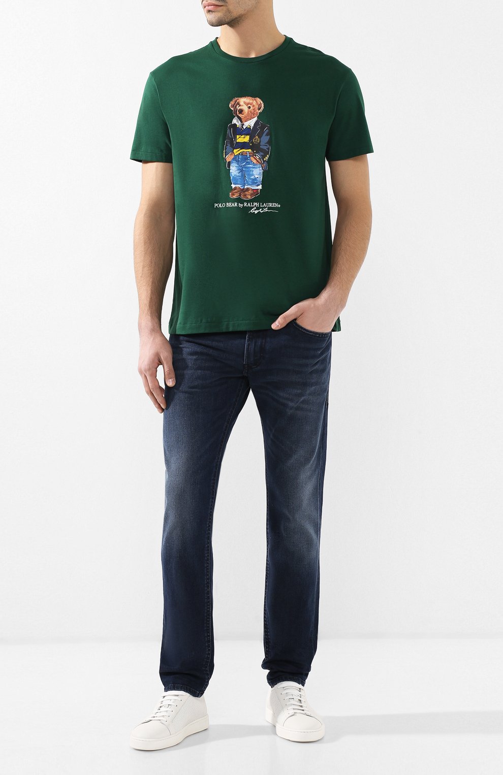 Хлопковая футболка  POLO RALPH LAUREN, арт. 710740346, фото 2