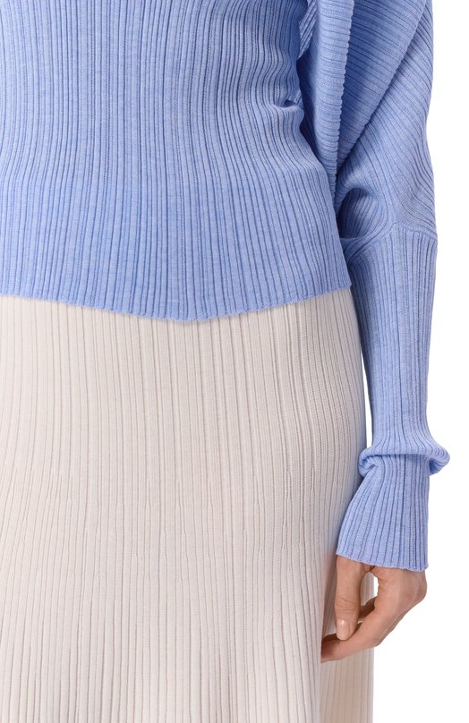Кардиган из хлопка и шелка Agnona KM09010E/7Q180PE Голубой  KM09010E/7Q180PE Фото 5