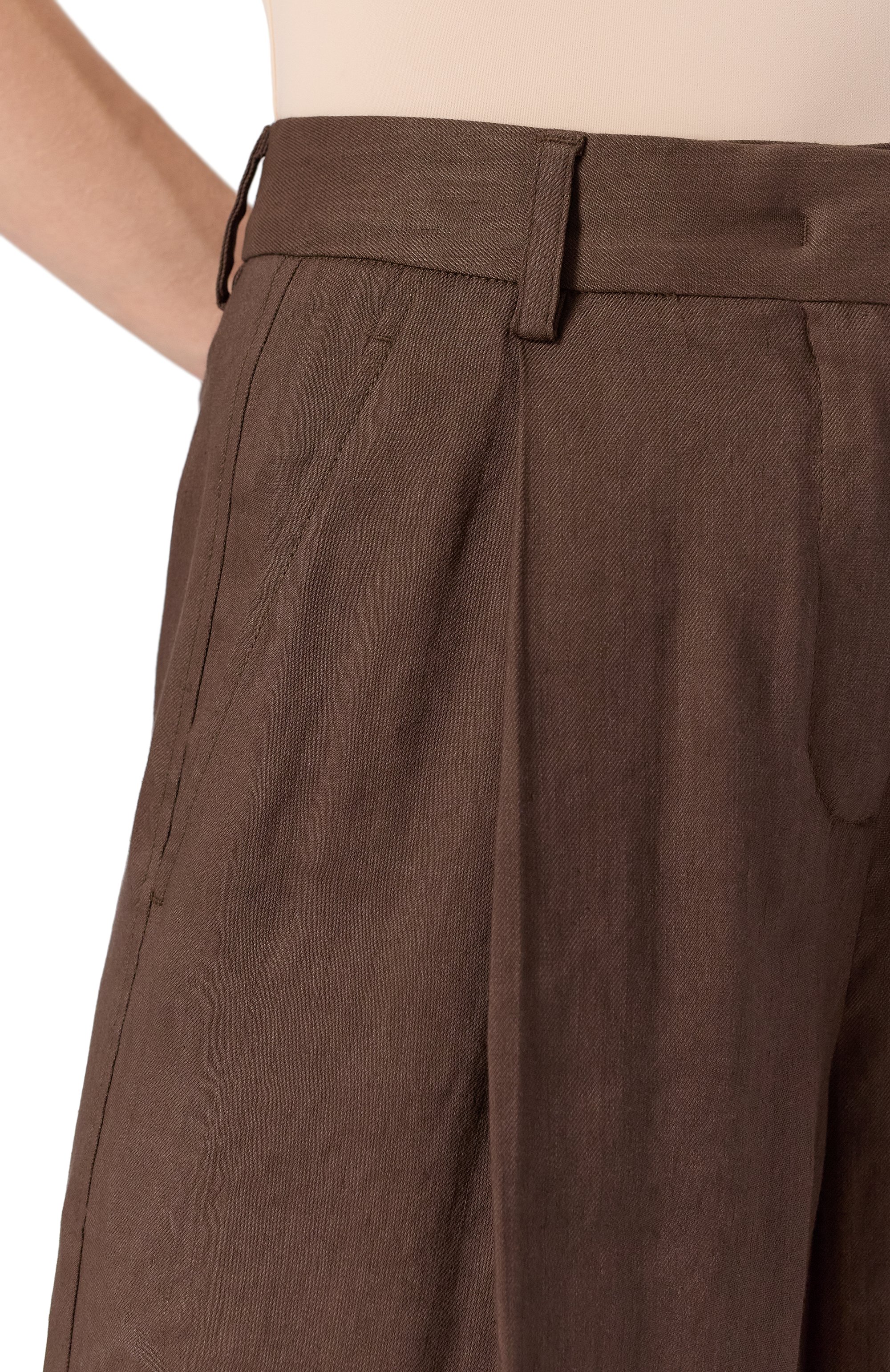 Брюки изо льна и вискозы LORENA ANTONIAZZI, арт. P2550PA79A/3347, фото 5